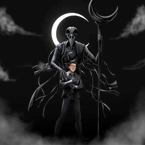 THE CRESCENT CRUSADER - MARVEL COMICS CUSTOM DRAWING , Marvel Custom Drawing, Marvel Hero, Moon Knight, product:turn-me-marvel-hero