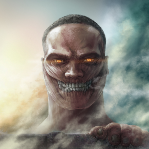 HIDING AFTER THE WALL - ATTACK ON TITAN CUSTOM PORTRAIT , Attack on Titan, Attack on Titan Custom Anime Portrait, Eren, Eren Jaeger, product:turn-me-attack-on-titan