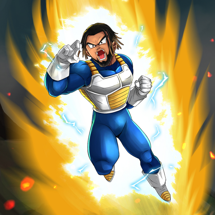 THE EXPLOSION OF SAIYAN PRINCE - DRAGON BALL CUSTOM PORTRAIT , Dragon Ball, Dragon Ball Custom Anime Portrait, Dragon Ball Custom Drawing, Dragon Ball Z, product:turn-me-saiyan, Vegeta