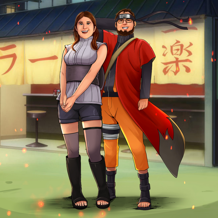 RAMEN CREATE LOVE - NARUTO COUPLE CUSTOM DRAWING , Hinata, naruto, Naruto & Hinata, Naruto Couple Custom Drawing, Naruto Uzumaki, product:turn-me-ninja