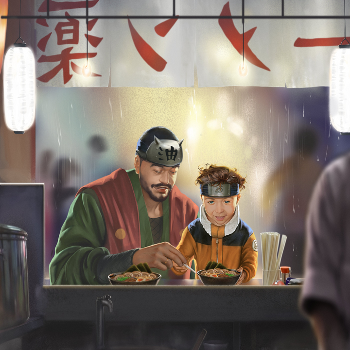 THE REAL FATHER AND MASTER - NARUTO CUSTOM DRAWING , Jiraiya, naruto, Naruto Custom Anime Portrait, Naruto Custom Drawing, product:turn-me-ninja-premium, Uzumaki Naruto