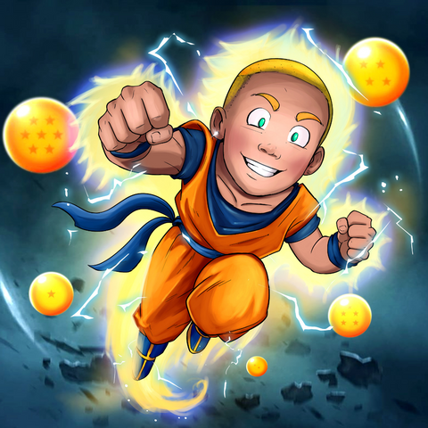 THE SAIYAN KID - GOKU CUSTOM DRAWING , Dragon Ball, Dragon Ball Custom Drawing, Dragon Ball Z, Goku, product:turn-me-saiyan