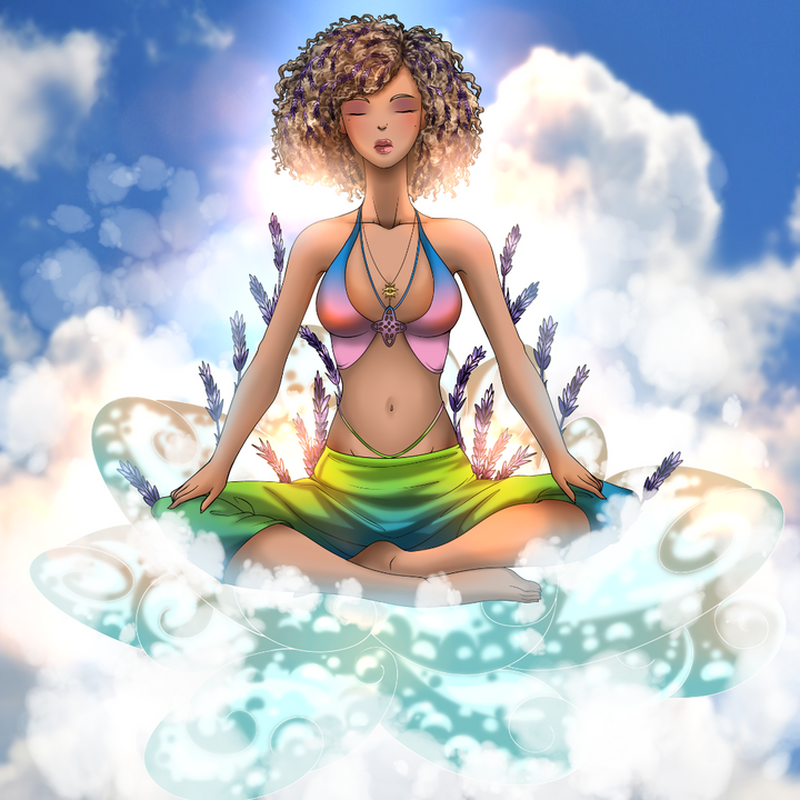 THE REAL POWER OF YOGA - GIRL CUSTOM DRAWING , Custom Drawing, Girl Drawing, other, product:turn-me-other