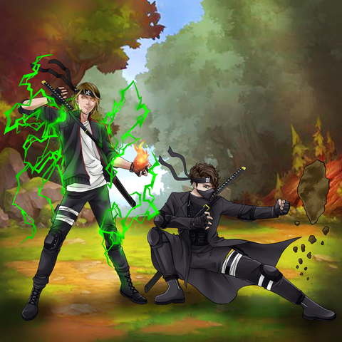 THE YOUNG NINJAS - NARUTO CUSTOM DRAWING , Boruto, naruto, Naruto Custom Drawing, Naruto Team Custom Anime Portrait, ninja, product:turn-me-ninja