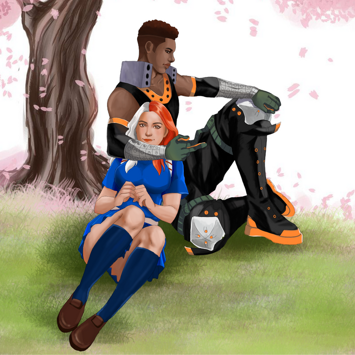 LOVE OF THE HEROES - MY HERO ACADEMIA CUSTOM DRAWING , My Hero Academia, My Hero Academia Couple Custom Drawing, My Hero Academia Custom Drawing, product:turn-me-hero