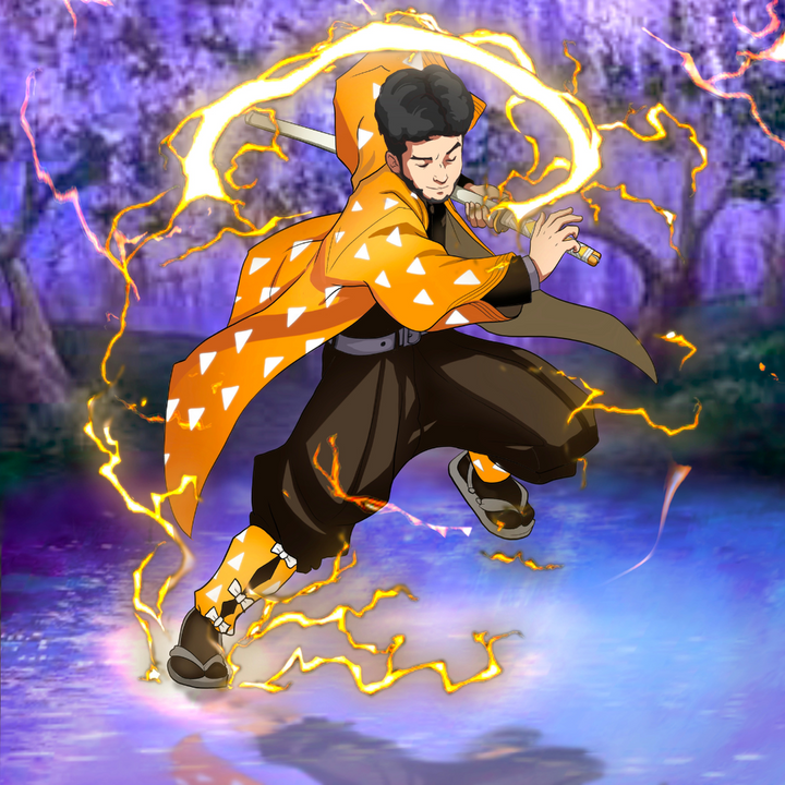 THE NEW SKILL OF THUNDER BREATHING - DEMON SLAYER CUSTOM DRAWING , Demon Slayer, Demon Slayer Custom Drawing, product:turn-me-demon-slayer, Zenitsu