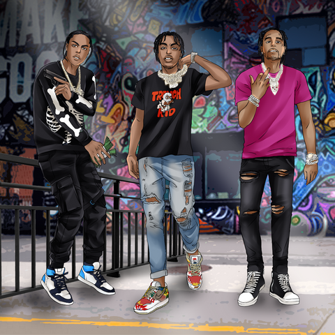 THE COOL BOYBAND - BOY CUSTOM DRAWING , Boy Drawing, Custom Drawing, other, product:turn-me-other