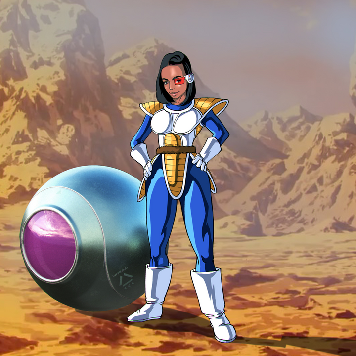THE SAIYAN PRINCESS - DRAGON BALL CUSTOM PORTRAIT , Dragon Ball, Dragon Ball Custom Anime Portrait, Dragon Ball Z, product:turn-me-saiyan, Vegeta