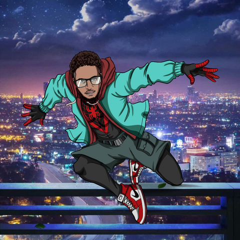 THE COOL MILES MORALES - MARVEL COMICS CUSTOM DRAWING , Marvel Custom Drawing, Marvel Hero, product:turn-me-marvel-hero, Spider Man