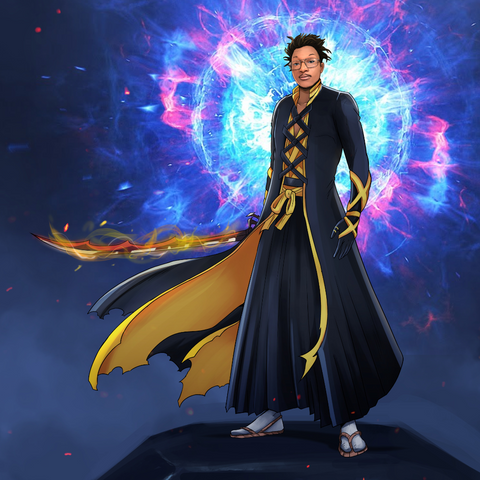 HEAVEN CHAIN SLAYING MOON - BLEACH CUSTOM DRAWING , Bleach, Bleach Custom Drawing, Ichigo, other, product:turn-me-other