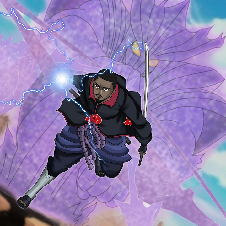 THE POWER OF HATRED - NARUTO CUSTOM DRAWING , Naruto Custom Anime Portrait, Naruto Custom Drawing, product:turn-me-ninja, Sasuke