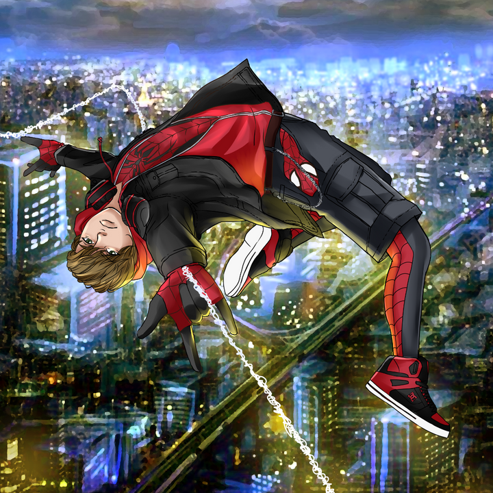 A NEW AND YOUNG SPIDERMAN - MARVEL CUSTOM DRAWING , Marvel Custom Anime Portrait, Marvel Custom Drawing, Marvel Hero, product:turn-me-marvel-hero