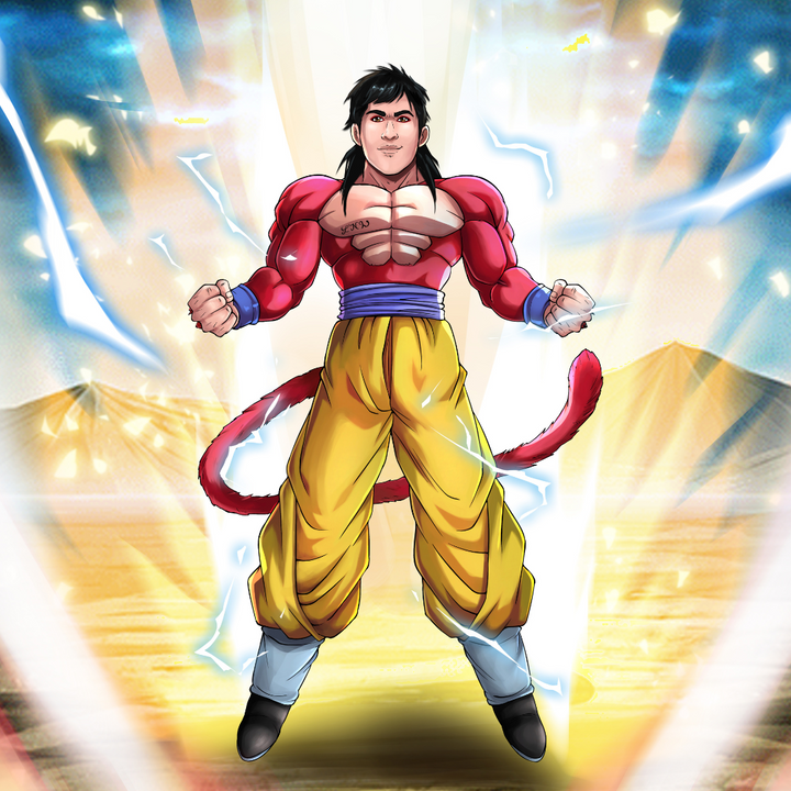 THE NEW SAIYAN POWER - DRAGON BALL CUSTOM DRAWING , Dragon Ball, Dragon Ball Custom Anime Portrait, Dragon Ball Custom Drawing, Dragon Ball GT, Goku, product:turn-me-saiyan, Super Saiyan