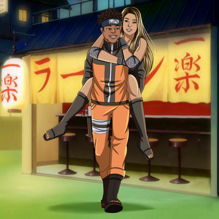 THE DESTINY OF LOVE - NARUTO COUPLE CUSTOM DRAWING , Hinata, naruto, Naruto & Hinata, Naruto Couple Custom Drawing, product:turn-me-ninja, Uzumaki Naruto