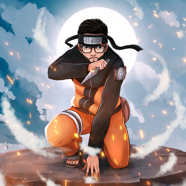 THE YOUNG NINJA - NARUTO CUSTOM DRAWING , naruto, Naruto Custom Anime Portrait, Naruto Custom Drawing, product:turn-me-ninja