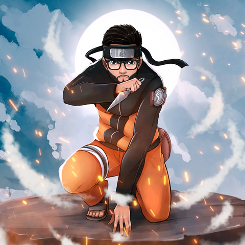 THE YOUNG NINJA - NARUTO CUSTOM DRAWING , naruto, Naruto Custom Anime Portrait, Naruto Custom Drawing, product:turn-me-ninja