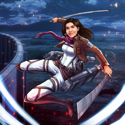 A STRONGER FROM TITAN WORLD - ATTACK ON TITAN CUSTOM DRAWING , Attack on Titan, Attack on Titan Custom Anime Portrait, Attack on Titan Custom Drawing, Mikasa, Mikasa Ackerman, product:turn-me-attack-on-titan