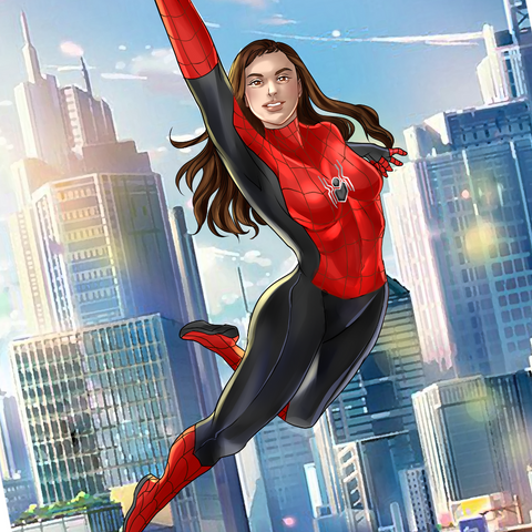 THE NEW SPIDER-WOMAN - MARVEL CUSTOM DRAWING , Marvel Custom Drawing, Marvel Hero, product:turn-me-marvel-hero, Spider Man