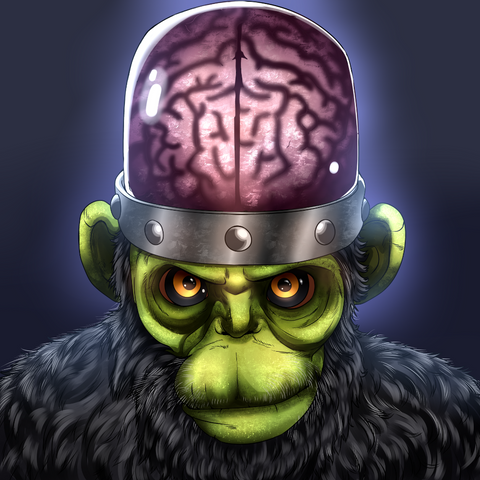 THE SMARTEST MONKEY - CUSTOM ARTWORK , Custom Artwork, Custom Drawing, product:turn-me-other-premium