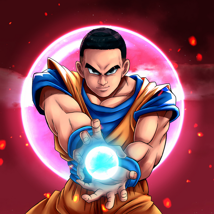 THE STRONGEST KAMEKAMEHA - GOKU CUSTOM PORTRAIT , Dragon Ball, Dragon Ball Custom Anime Portrait, Dragon Ball Custom Drawing, Dragon Ball Z, Goku, product:turn-me-saiyan
