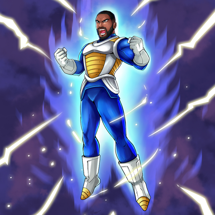 THE NEXT SUPER SAIYAN BLUE - VEGETA CUSTOM DRAWING , Dragon Ball, Dragon Ball Custom Anime Portrait, Dragon Ball Custom Drawing, Dragon Ball Super, Dragon Ball Z, product:turn-me-saiyan, Vegeta