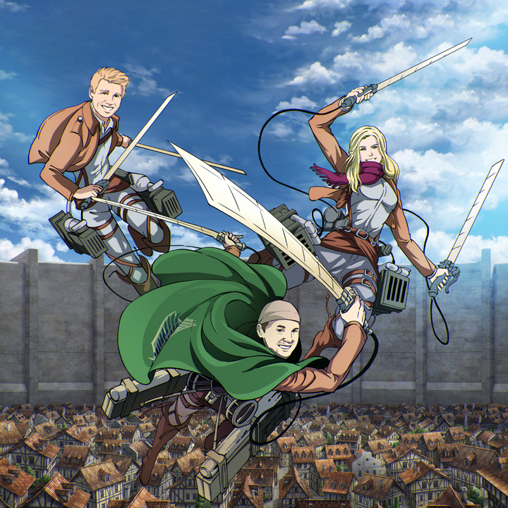 THE BEST TITAN SLAYER FAMILY - ATTACK ON TITAN CUSTOM DRAWING , Attack on Titan, Attack on Titan Custom Drawing, Eren, Eren Jaeger, Levi, Mikasa, Mikasa Ackerman, product:turn-me-attack-on-titan