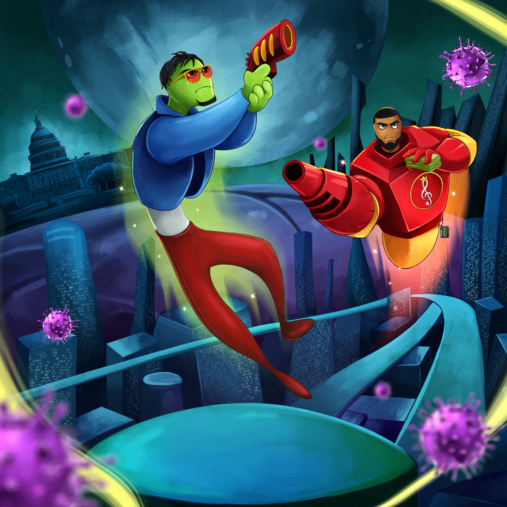 BEST FRIENDS FOREVER - OSMOSIS JONES CUSTOM DRAWING , Cartoon, Cartoon Custom Drawing, Osmosis Jones, other, product:turn-me-other