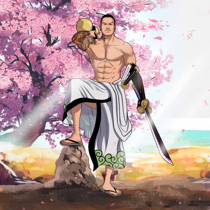 THE STRONGEST PIRATE SWORDSMAN - ONE PIECE CUSTOM DRAWING , One Piece, One Piece Custom Anime Portrait, One Piece Custom Drawing, product:turn-me-pirate, Roronoa Zoro