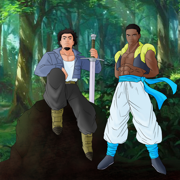 SAIYAN IS THE BEST - DRAGON BALL CUSTOM DRAWING , Dragon Ball, Dragon Ball Custom Drawing, Dragon Ball Z, Future Trunks, Gogeta, product:turn-me-saiyan