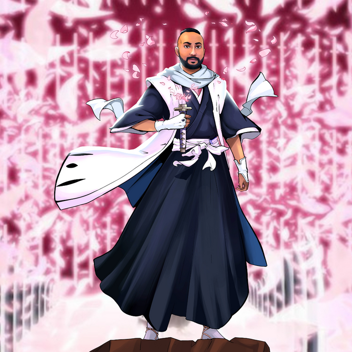 A THOUSAND SWORDS BANKAI - BLEACH CUSTOM DRAWING , Bleach, Bleach Custom Anime Portrait, Bleach Custom Drawing, Byakuya, Byakuya Kuchiki, product:turn-me-bleach