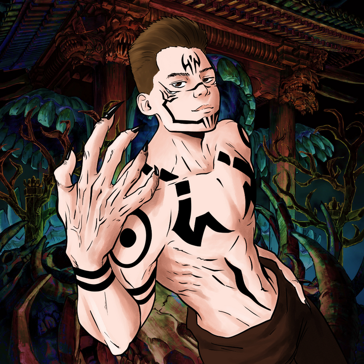 THE KING'S RESURRECTION - JUJUTSU KAISEN CUSTOM PORTRAIT , JJK, Jujutsu Kaisen, product:turn-me-other, Sukuna, Yuji Itadori