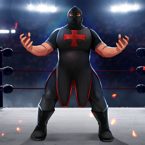 THE UNSTOPPABLE WRESTLER - SPORTS CUSTOM DRAWING , Custom Drawing, other, product:turn-me-other