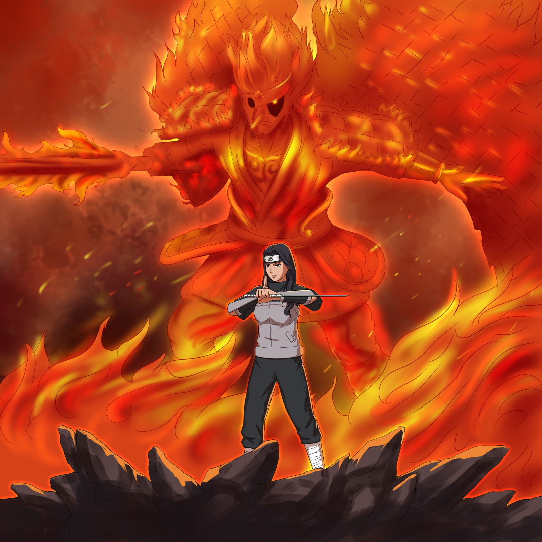 THE PERFECT SUSANOO ON FIRE - UCHIHA ITACHI CUSTOM DRAWING