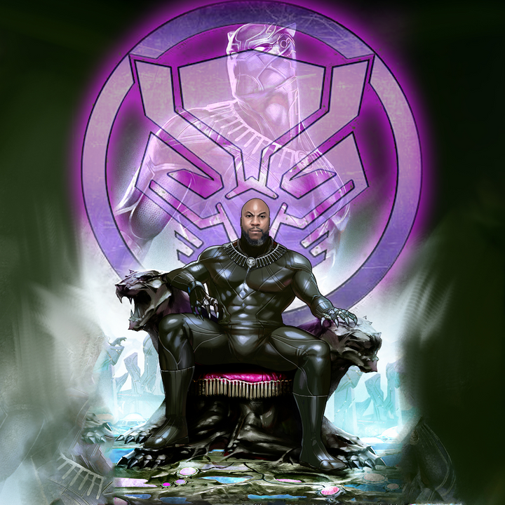 THE TRUE KING OF WAKANDA - MARVEL CUSTOM PORTRAIT , Black Panther, Marvel Custom Anime Portrait, Marvel Custom Drawing, Marvel Hero, product:turn-me-marvel-hero