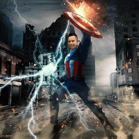 THE BEST COMBO FOR SUPERHEROES - MARVEL HEROES CUSTOM DRAWING , Captain America, Marvel Custom Drawing, Marvel Hero, product:turn-me-marvel-hero