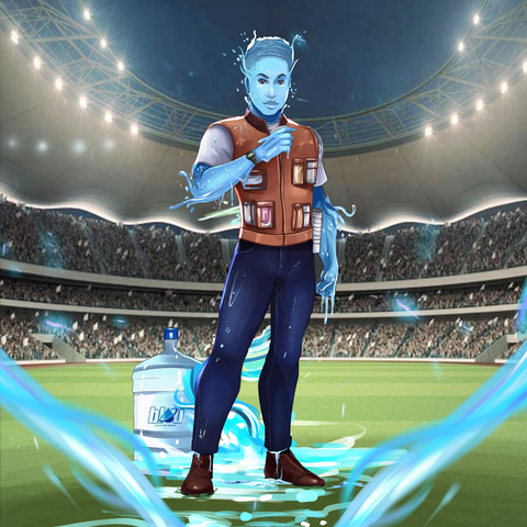 THE POWER OF WATER - X-MEN CUSTOM DRAWING , Marvel Custom Drawing, Marvel Hero, Mutant, product:turn-me-marvel-hero, X-MEN