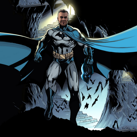 THE DARK KNIGHT RISE - BATMAN CUSTOM DRAWING , Batman, DC Custom Anime Portrait, DC Custom Drawing, DC hero, product:turn-me-dc-hero