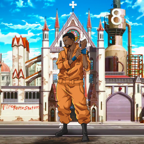 THE REAL FIRE HERO - FIRE FORCE CUSTOM DRAWING , Fire Force, Fire Force Custom Drawing, Ogun Montgomery, other