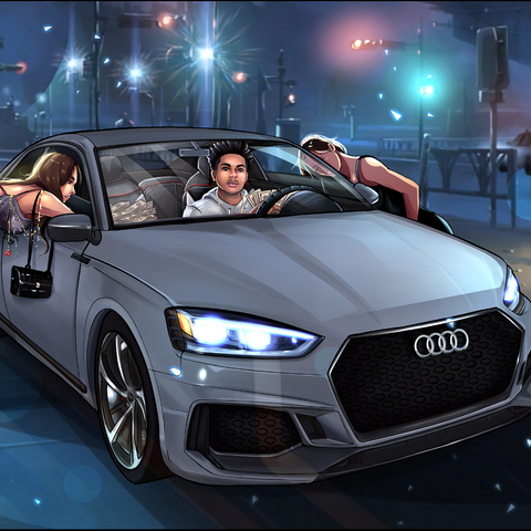 YOUNG, WILD AND FREE - CUSTOM ARTWORK , Custom Anime Portrait, Custom Artwork, Custom Drawing, product:turn-me-other-gold