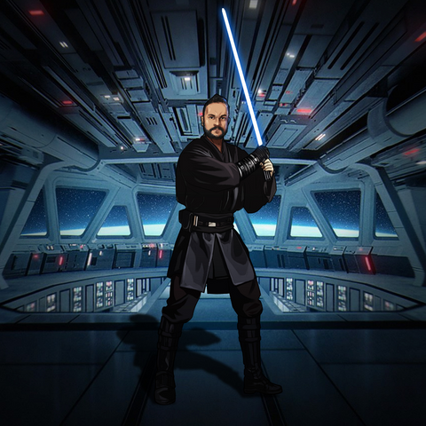 DARKNESS IN THE GALAXY - STAR WARS CUSTOM DRAWING , Darth Vader, other, product:turn-me-other, Star Wars, Star Wars Custom Drawing