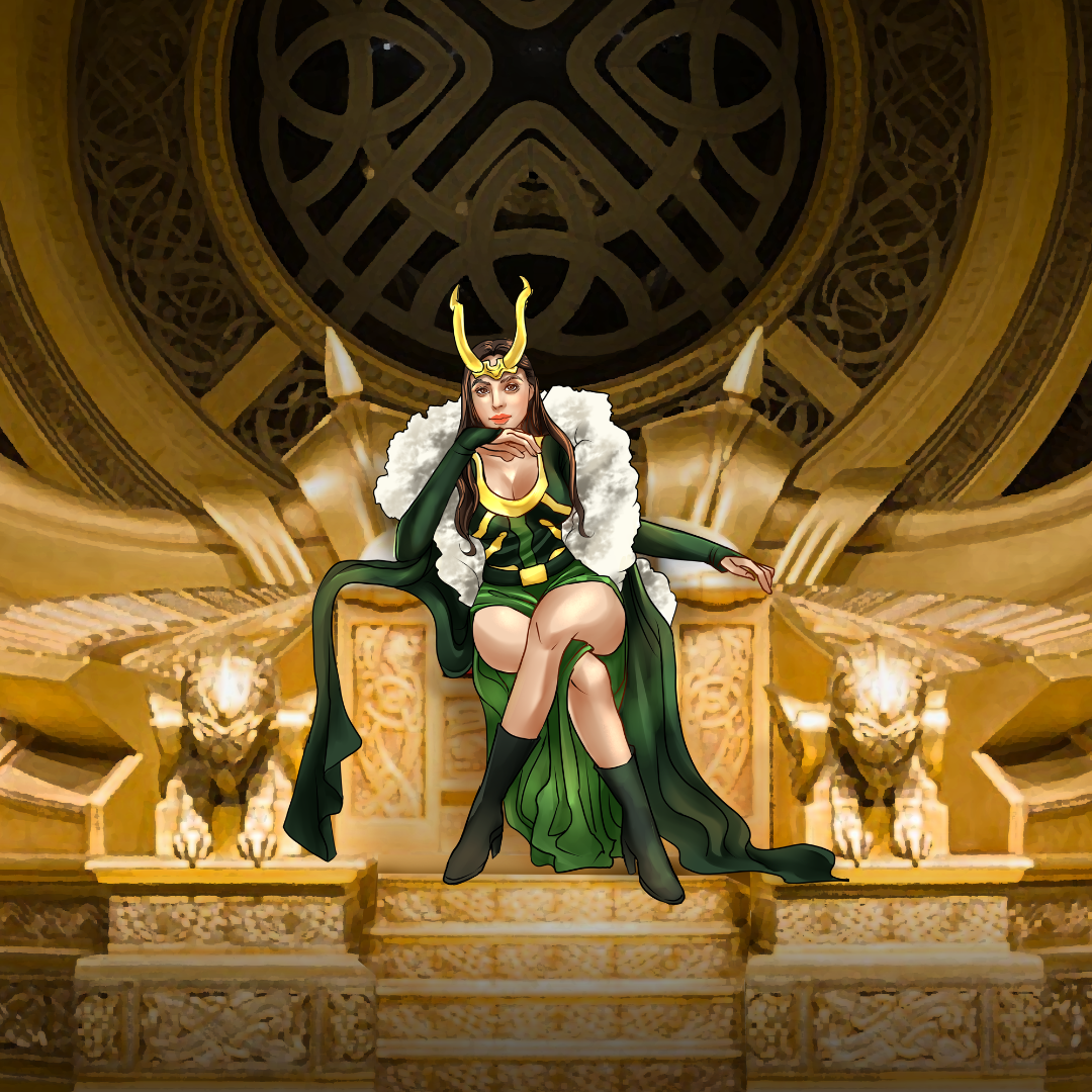 A POWERFUL LADY LOKI - MARVEL COMICS CUSTOM DRAWING A POWERFUL LADY LOKI - MARVEL COMICS CUSTOM DRAWING