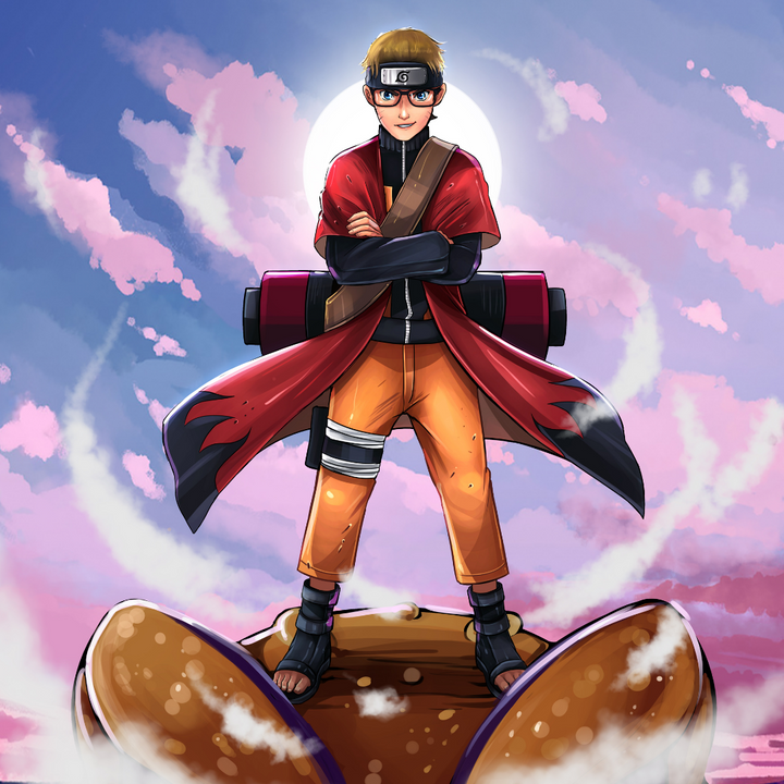COME BACK ON TIME - NARUTO CUSTOM , naruto, Naruto Custom Drawing, product:turn-me-ninja, Sage Naruto, Uzumaki Naruto