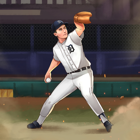 A NEW BASEBALL STAR - SPORTS CUSTOM DRAWING , Custom Drawing, other, product:turn-me-other