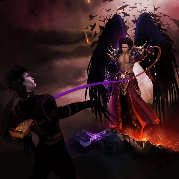 THE ANGEL OF DEATH - CUSTOM ARTWORK , Custom Artwork, Custom Drawing, other, product:turn-me-other-gold