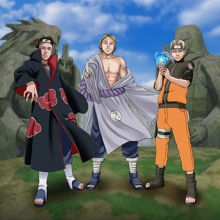 THE NINJA BROTHERS - NARUTO CUSTOM DRAWING , Itachi, Itachi Uchiha, Kimimaro, naruto, Naruto Custom Anime Portrait, Naruto Custom Drawing, product:turn-me-ninja, Uzumaki Naruto