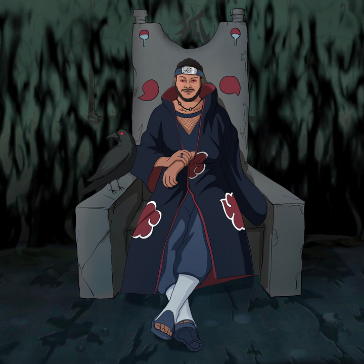 THE POWER OF AMATERASU - ITACHI CUSTOM PORTRAIT , Itachi, Itachi Uchiha, naruto, Naruto Custom Anime Portrait, Naruto Custom Drawing