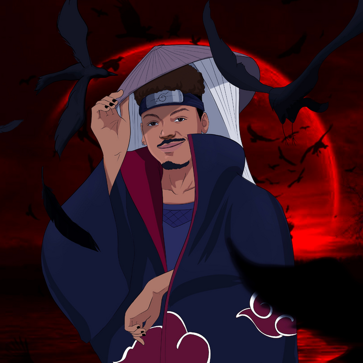 THE CROW JUTSU - UCHIHA ITACHI CUSTOM PORTRAIT , Itachi, Itachi Custom Drawing, Itachi Uchiha, naruto, Naruto Custom Anime Portrait, Naruto Custom Drawing, product:turn-me-ninja