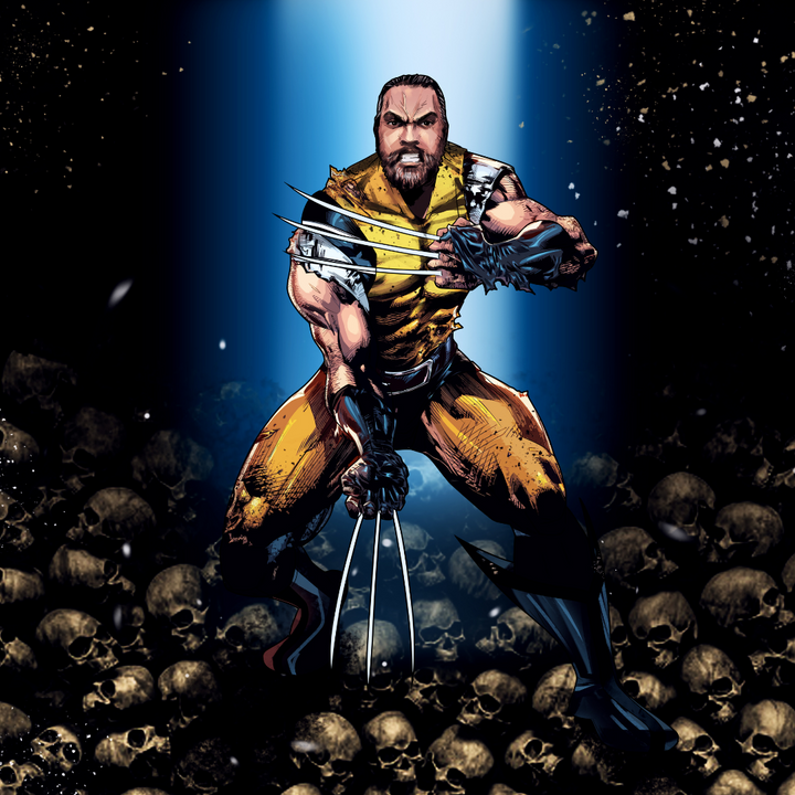 THE FIGHT IN HELL - X-MEN CUSTOM DRAWING , Marvel Custom Drawing, Marvel Hero, product:turn-me-marvel-hero, Wolverine, X-Men