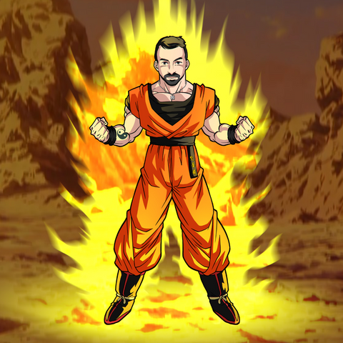 SUPER SAIYAN: UNLOCKED - DRAGON BALL CUSTOM PORTRAIT , Dragon Ball, Dragon Ball Custom Anime Portrait, Dragon Ball Z, Goku, product:turn-me-saiyan