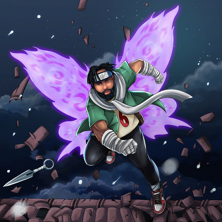 TRY AND FLY HIGHER - NARUTO CUSTOM DRAWING , Choji, naruto, Naruto Custom Drawing, product:turn-me-ninja